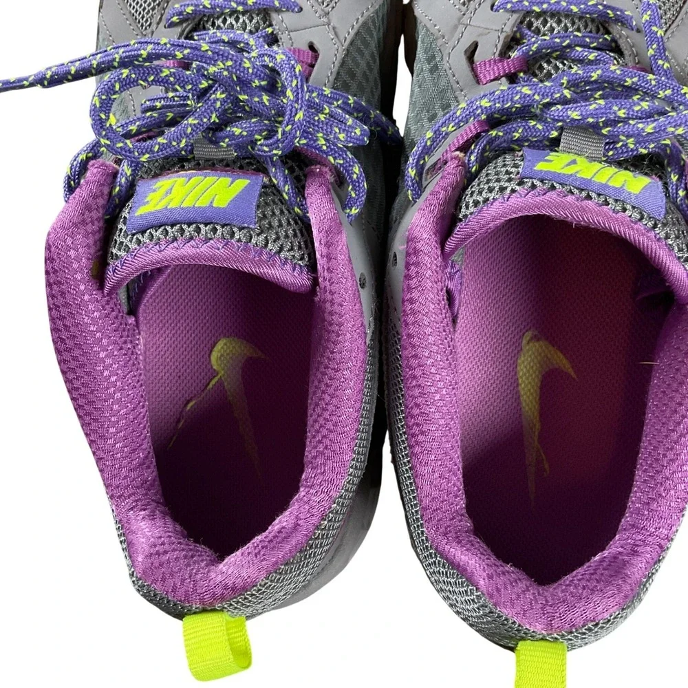 Nike Wild Trail Womens‎ Running Shoes Grey Purple Lime 643074-010 Size 9